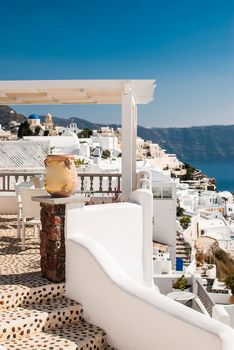 Oia Santorini Greece famous with beautiful romantic sunsets