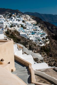 Oia Santorini Greece famous with beautiful romantic sunsets