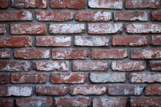 fragment of the old brickwork background