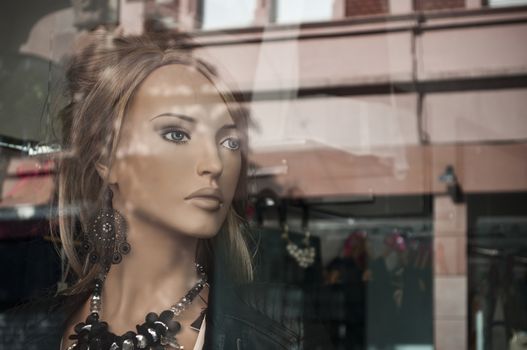 mannequin in the showcase store