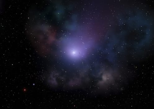 Star field in space a nebulae and a gas congestion. "Elements of this image furnished by NASA".