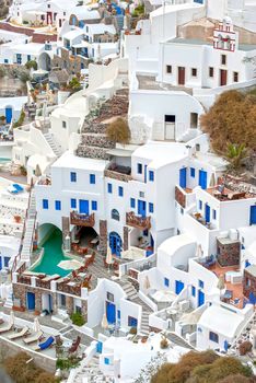 Oia Santorini Greece famous with beautiful romantic sunsets