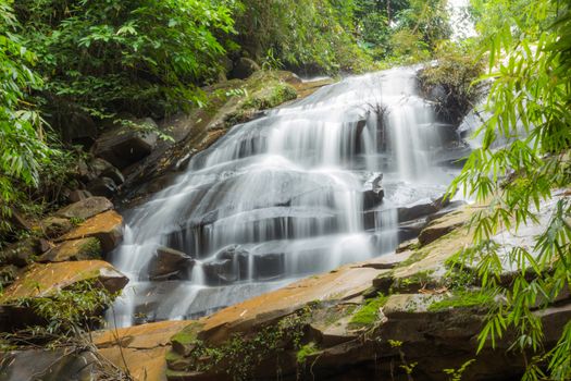 waterfall in national park at Loei  province,Thailand