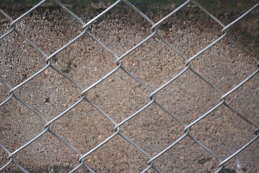 There is the net fence at the wall made from aluminium.Look safety.