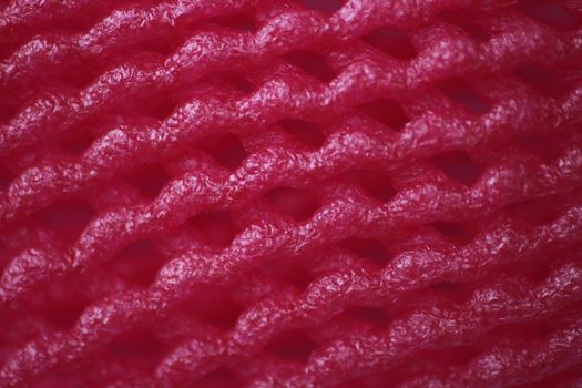 The pink shockproof net foam use for prevent fruit from bumping.