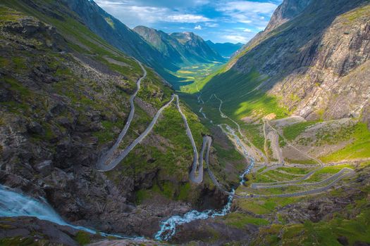 Trollstigen in Norway, one of the most dangerous roads in the world