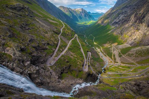 Trollstigen in Norway, one of the most dangerous roads in the world