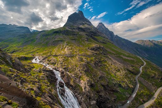 Trollstigen in Norway, one of the most dangerous roads in the world