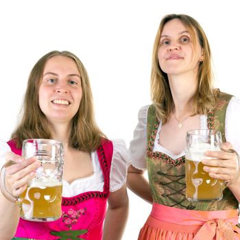 Drinking double beer on Oktoberfest