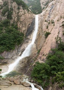 Kuryong Water Fall. Mount Kumgang. North Korea. 