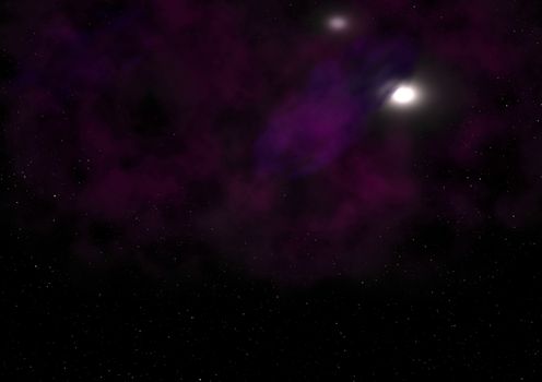 Far being shone nebula and star field against space. "Elements of this image furnished by NASA".