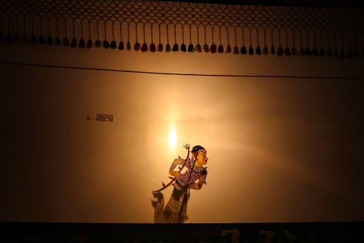 Thai shadow puppets show or Nang Talung