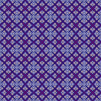 Digital computer graphic - seamless decorative ornament in a bright colors for design.