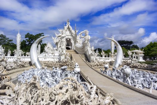 Road to Paradise in White Temple, is a contemporary unconventional Buddhist temple in Chiang Rai, Thailand.