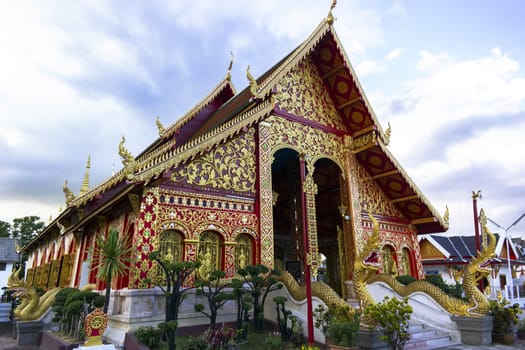 Wat Jed Yod, built 1844. Buddhist temple in Chiang Rai, Thailand