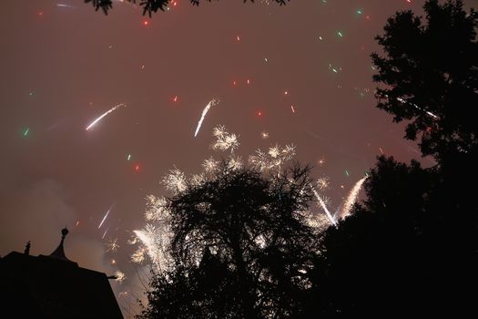 Fireworks of Graz Austria