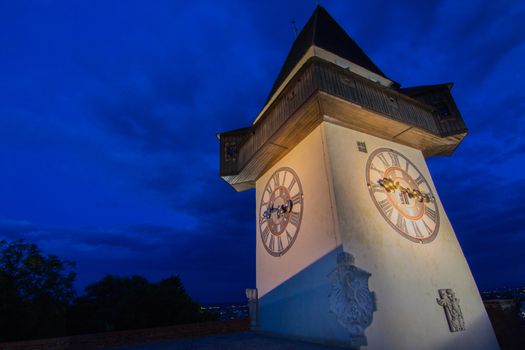 The Schlossberg in Graz,Austria