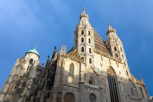 VIENNA, AUSTRIA - AUGUST 4, 2013: St. Stephan cathedral in center of Vienna, Austria
