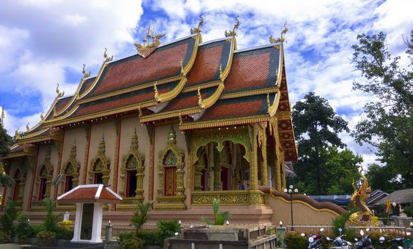 Wat Chiang Yuen - Chiang Rai, Buddhist Temple in Northern Thailand.