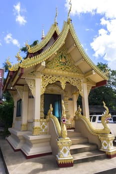 Wat Chiang Yuen Buildings - Chiang Rai, Temple in Northern Thailand.