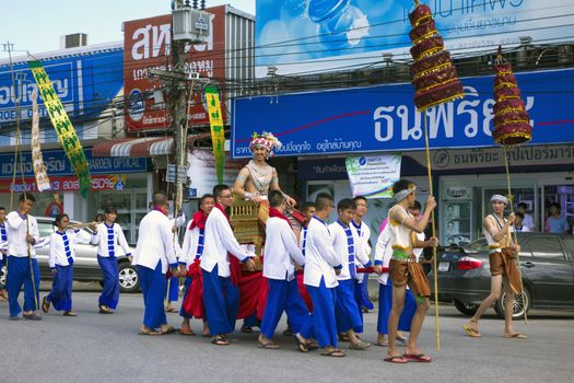 Celebration Dedicated to the Buddha in Thailand 12 July 2014 Chiang Rai. EDITORIAL.