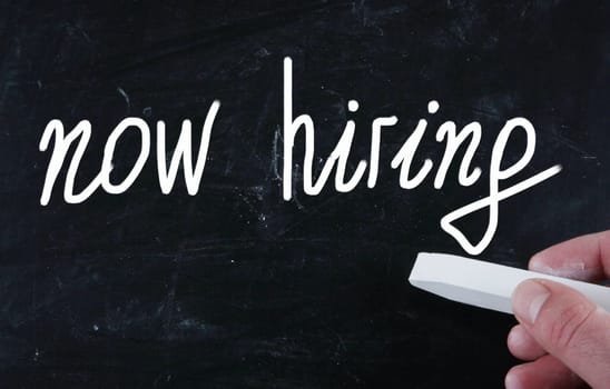 now hiring concept