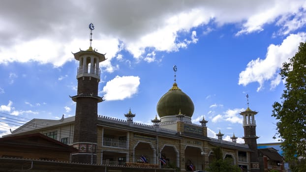 Darunaman Mosque. Muslim temple in Chiang Rai.