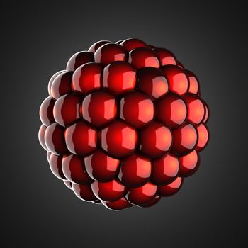 A single atom scientific illustration