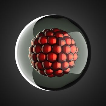 A single micro cell scientific illustration
