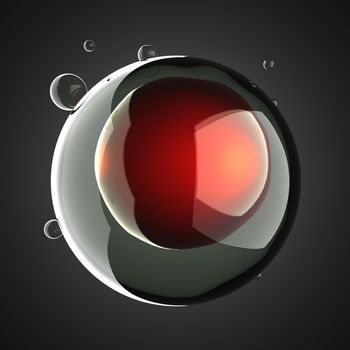 A single micro cell scientific illustration
