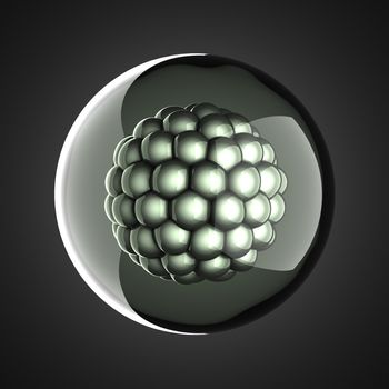 A single micro cell scientific illustration
