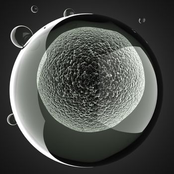 A single micro cell scientific illustration