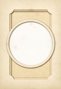 Vintage empty paper photo frame background