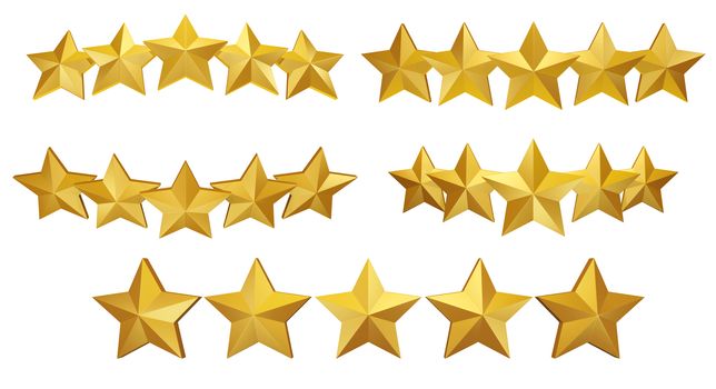 A set of stars, useful graphic to use on websites