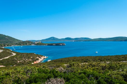 Landscape of coast of sardinia, gulf of Capo Caccia