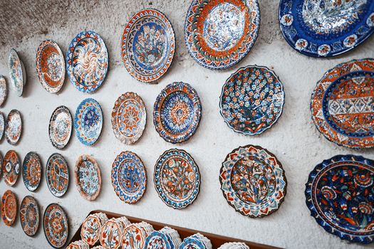 Ceramic art at pottery shop. Turkey