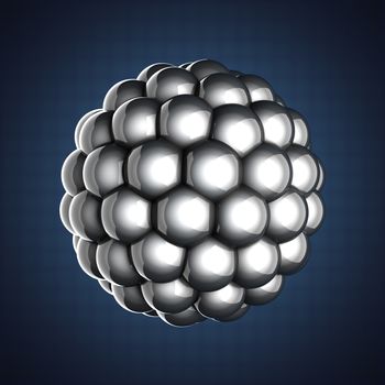 A single atom scientific illustration