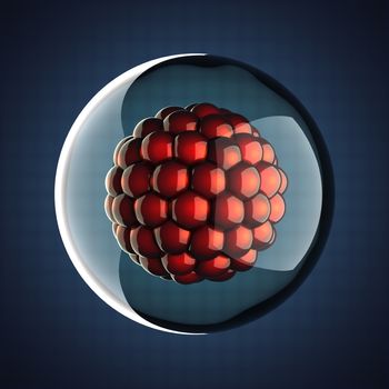 A single micro cell scientific illustration