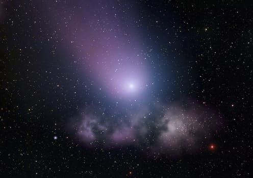 Small part of an infinite star field of space in the Universe. "Elements of this image furnished by NASA".