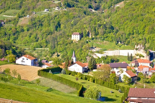 Green hills of Zagorje region, Krapina, Croatia