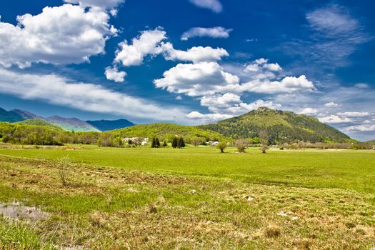 Village of Smiljan green scenery, Nikola Tesla birth place