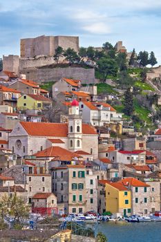 Adriatic town of Sibenik waterfront, Dalmatia, Croatia