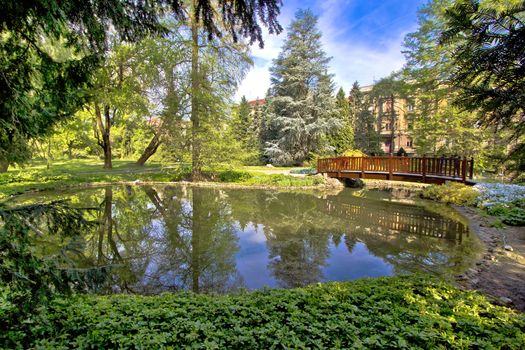 Zagreb botanical garden city oasis - nature and lake