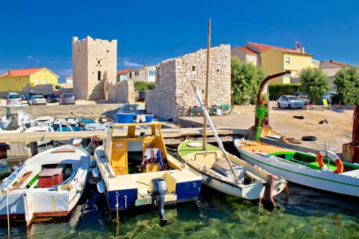 Idyllic town of Razanac waterfront, Dalmatia, Croatia