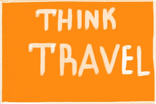 think travel concept