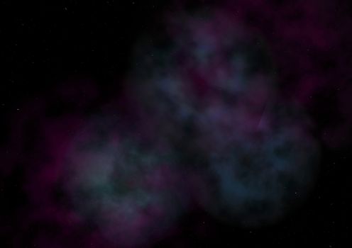 Far being shone nebula and star field against space. "Elements of this image furnished by NASA".