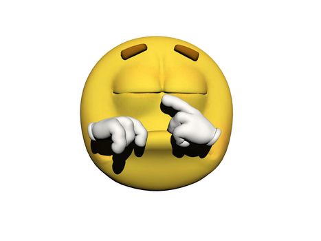 emoticon sleeps yellow and white