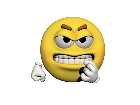 emoticon in fury yellow and white