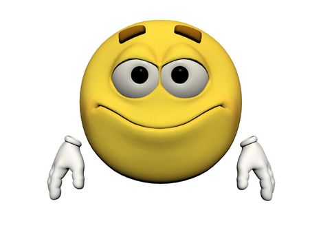 emoticon embarrassed yellow and white