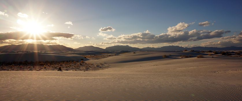 The White Sands desert is located in Tularosa Basin New Mexico.